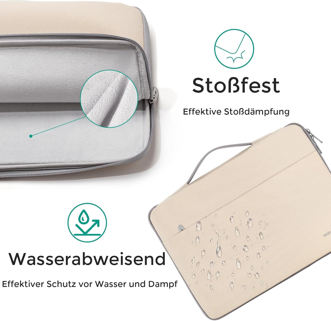 DOMISO 17 Zoll Wasserdicht Laptophülle Laptop Sleeve Case Notebook Hülle Tasche Schutzhülle für 17,3