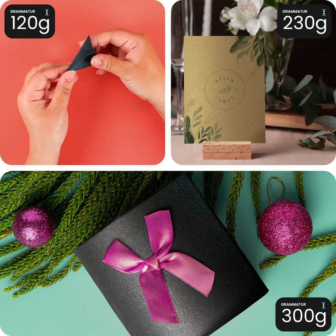 Netuno 100x Feinpapier Perlmutt-Hell-Gold DIN A4 210x 297 mm 125g Sirio Pearl Gold Bastelpapier iris