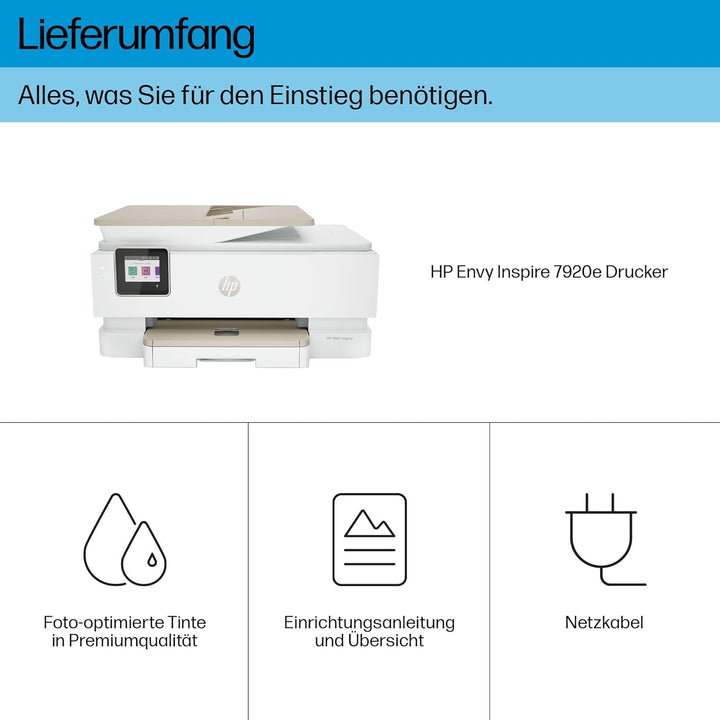 HP Envy Inspire 7920e Multifunktionsdrucker, Tintenstrahldrucker, 6 Monate gratis drucken mit HP Ins