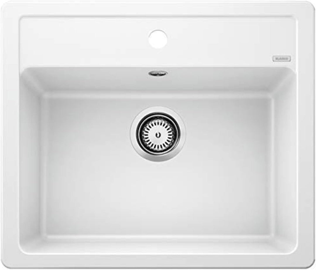 BLANCO LEGRA 6 | SILGRANIT weiss | Einbauart: Einbau von Oben | ohne Ablauffernbedienung | 60er Unte