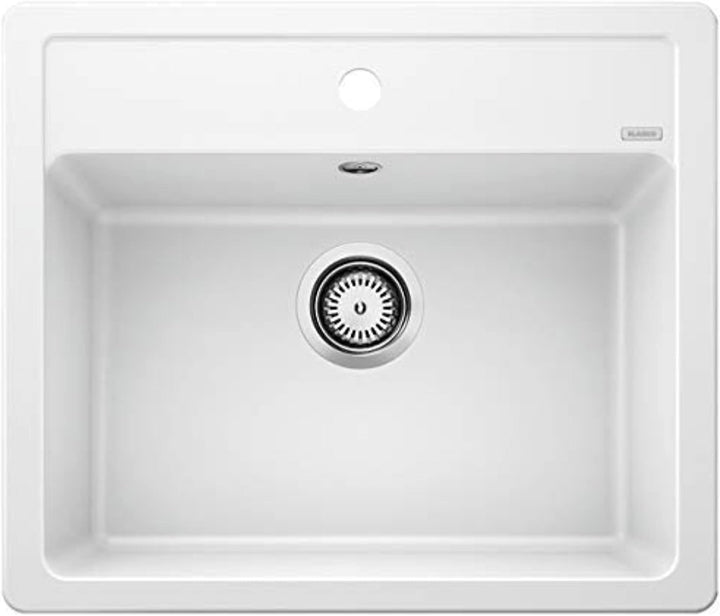 BLANCO LEGRA 6 | SILGRANIT weiss | Einbauart: Einbau von Oben | ohne Ablauffernbedienung | 60er Unte