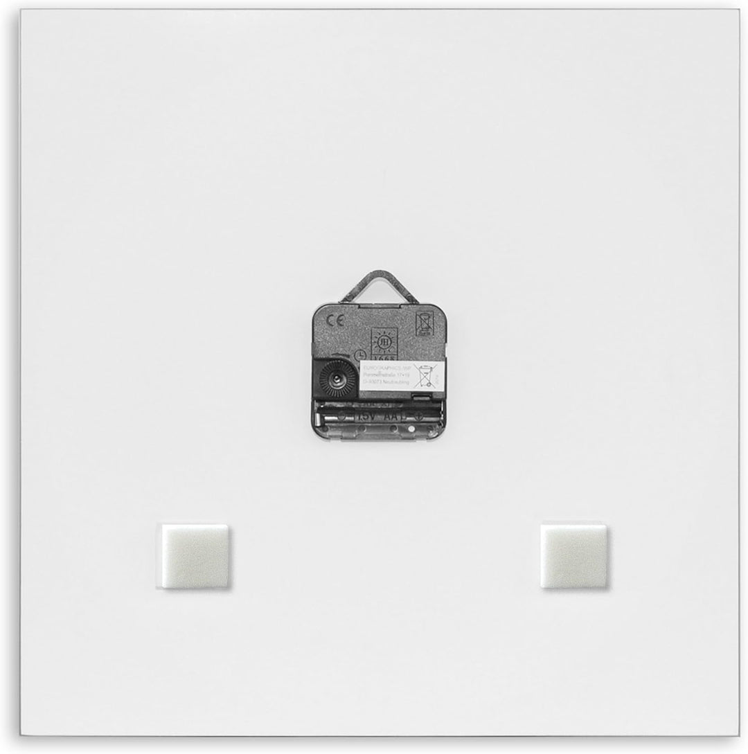 Wanduhr aus Glas, Spa Arrangement, Zen, Steine, weiss, 30x30 cm von Eurographics Spa Arrangement, 30