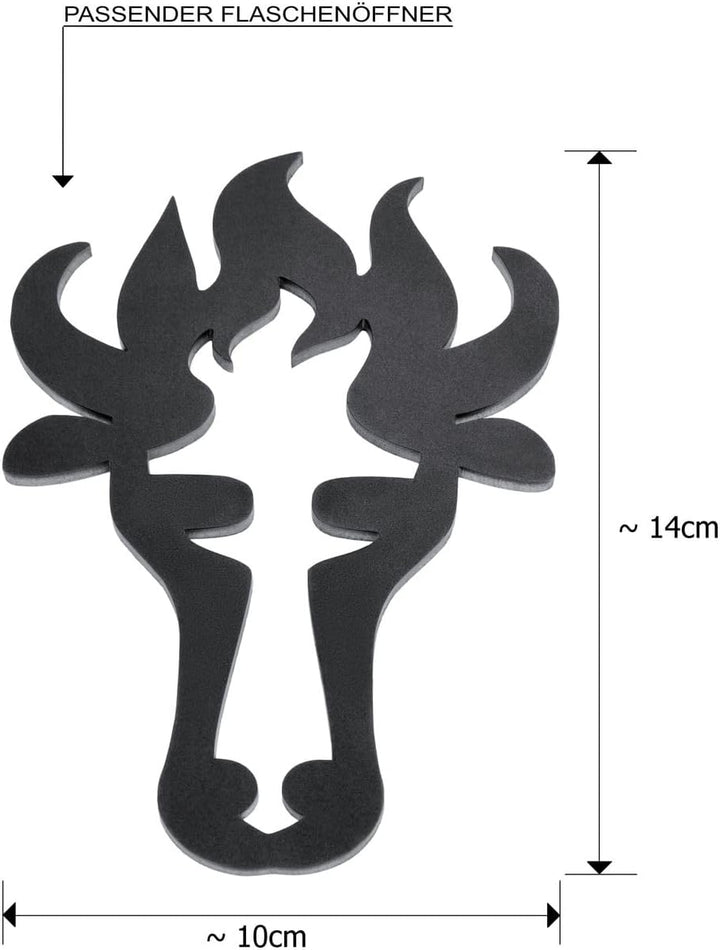 tuning-art FK03 Feuertonne Grill-Set | Feuerkorb Steckbar + Feuerplatte | Grillplatte, Grösse:Herz +