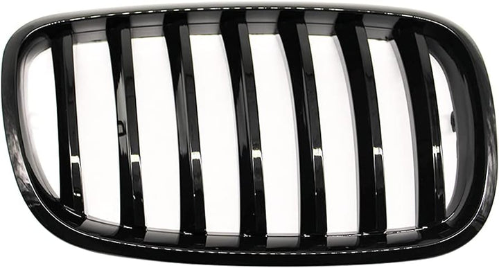 HZTWFC Frontnierengitter Einzellamelle glänzend schwarz Morden Stil Frontstossstangengrill Auto Styl