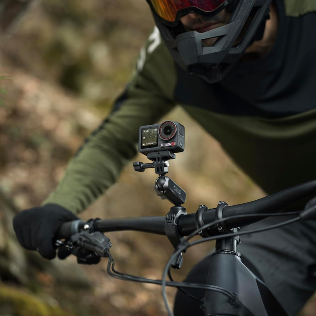 DJI Osmo Action 5 Pro Motorrad/Mountainbike Combo, Action-Cam 4K für Radfahrer, 1/1,3"-Sensor, 155º