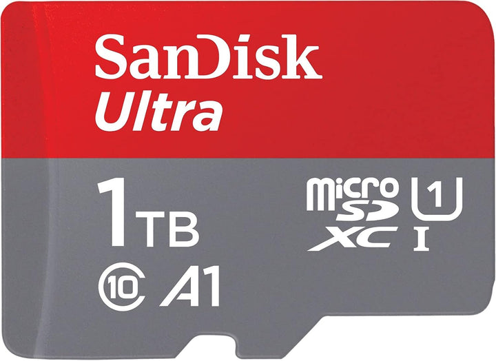 SanDisk Ultra 1TB microSDXC Memory Card + SD Adapter with A1 App Performance Up to 120 MB/s, Class 1