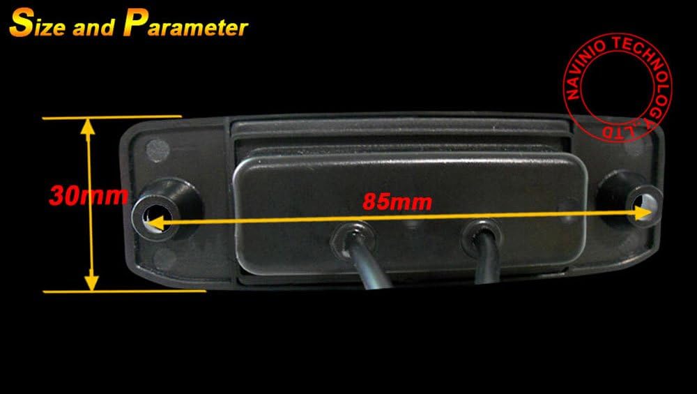 Navinio Rückfahrkamera Wasserdicht Nachtsicht Auto mit Einparkhilfe für Elantra/Sonata/Accentt/Tucso