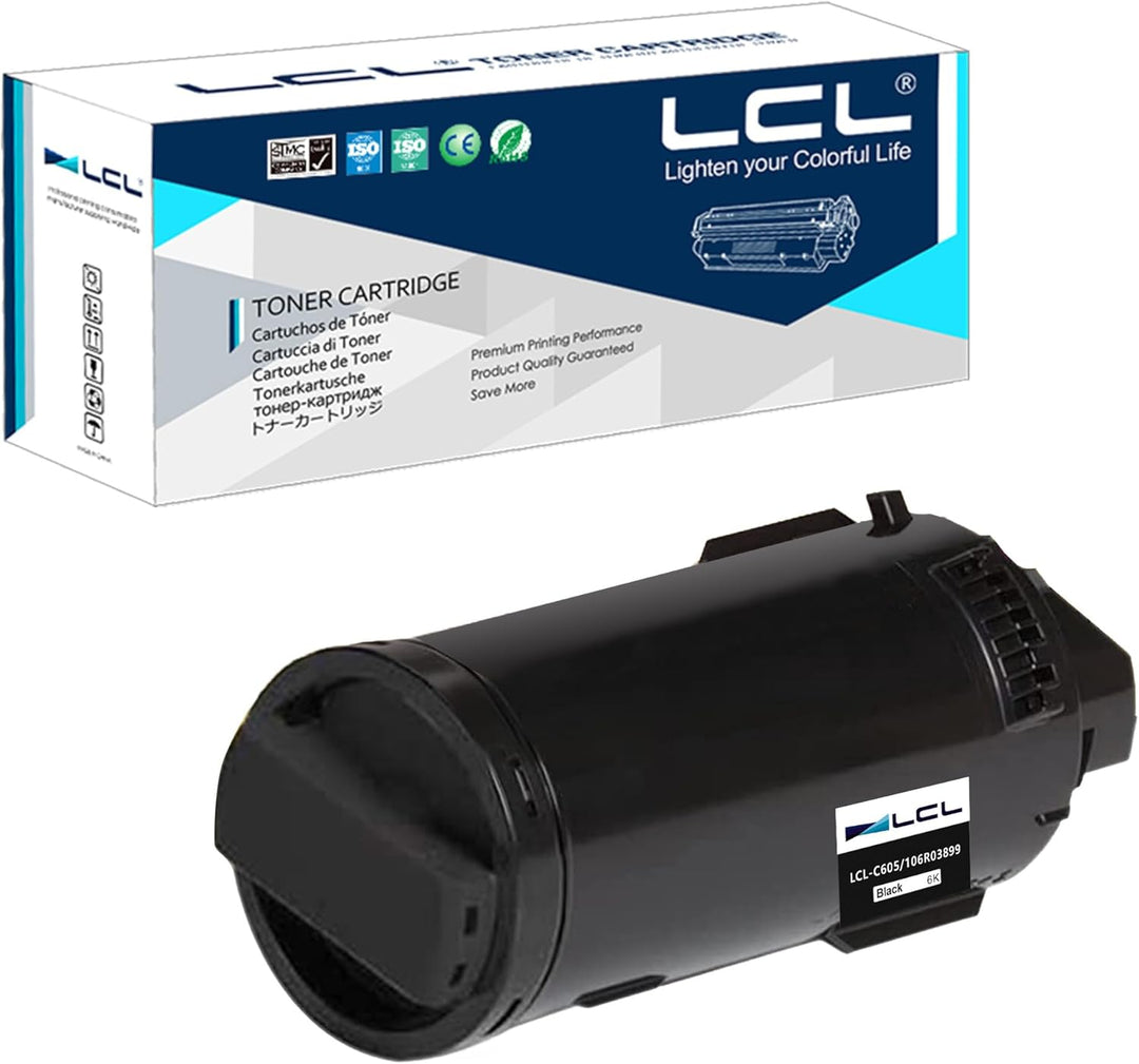 LCL Kompatibel Tonerkartusche VersaLink C605 C600 C600N C600DN 106R03899 (1Schwarz) Ersatz für Xerox