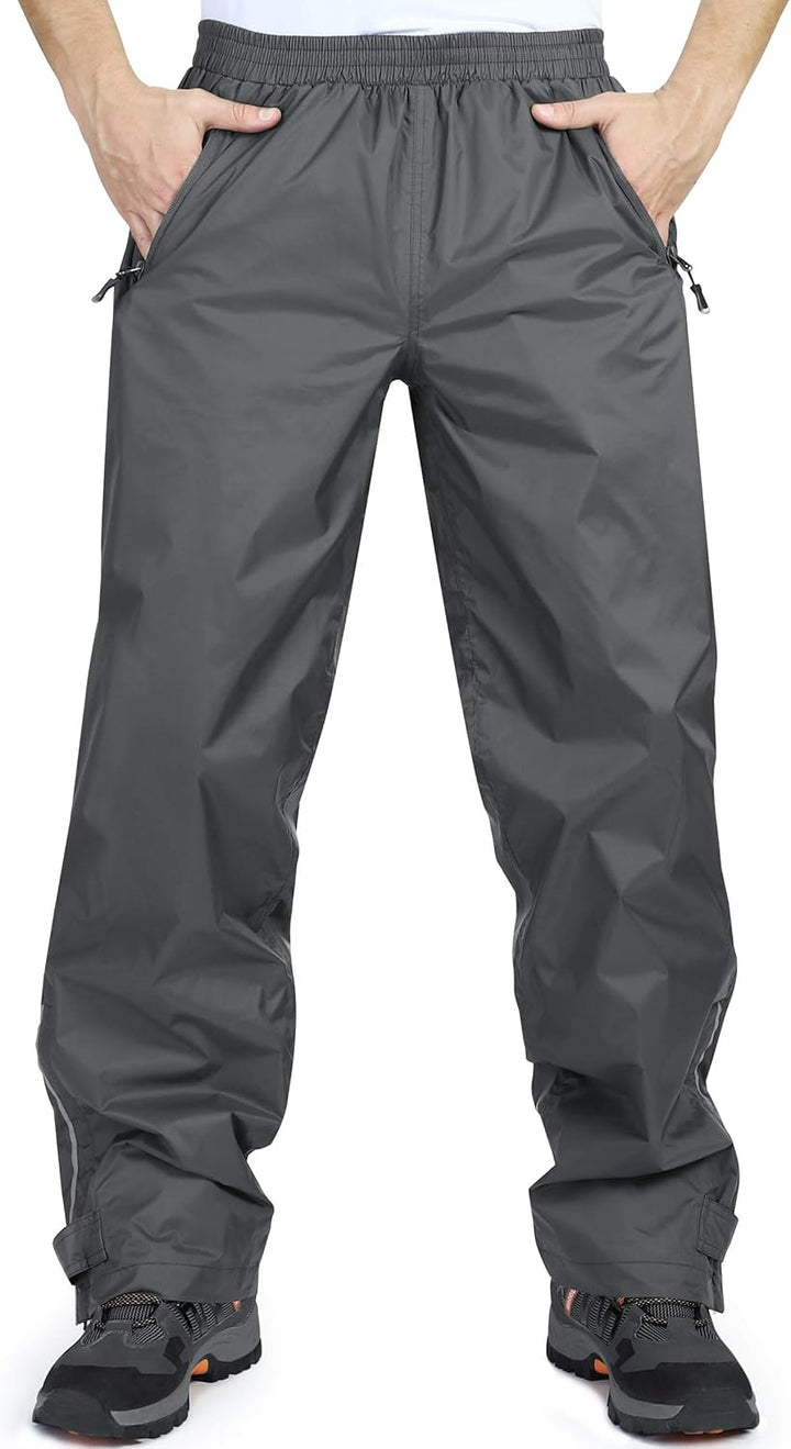 33,000ft wasserdichte Regenhose für Herren Leichte Regenhose Winddichte Outdoorhose zum Wandern Camp