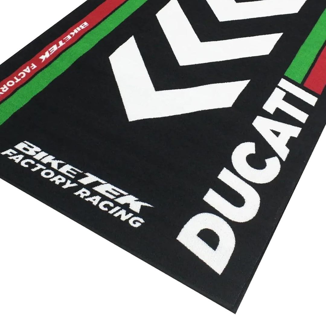 Bike It Teppich Biketek Ducati Serie 4 Garagenmatte Motorradteppich, Ducati