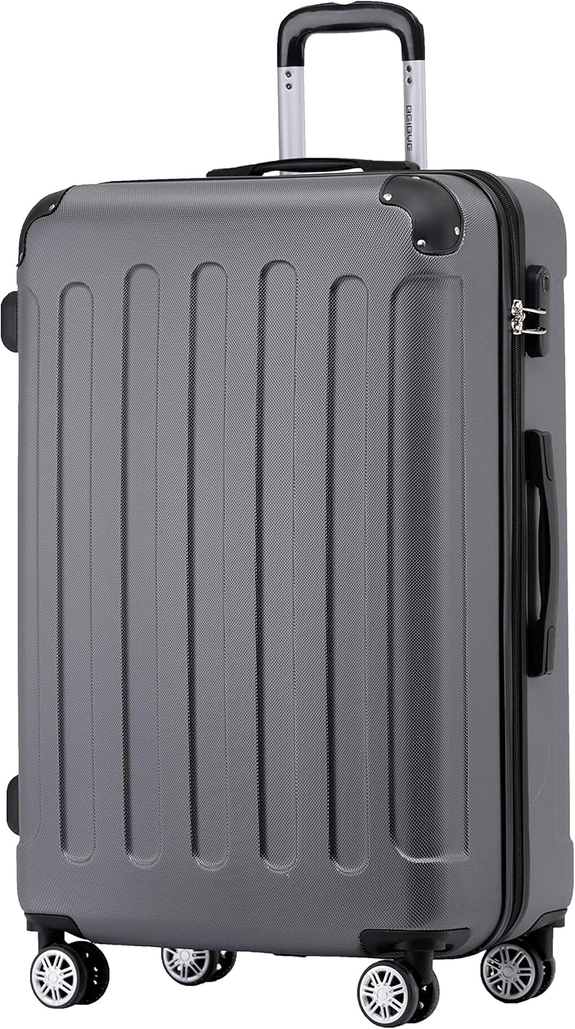 BEIBYE Zwillingsrollen Hardcase Reisekoffer Koffer Trolleys Hartschale in XL-L-M in 14 Farben (Busin