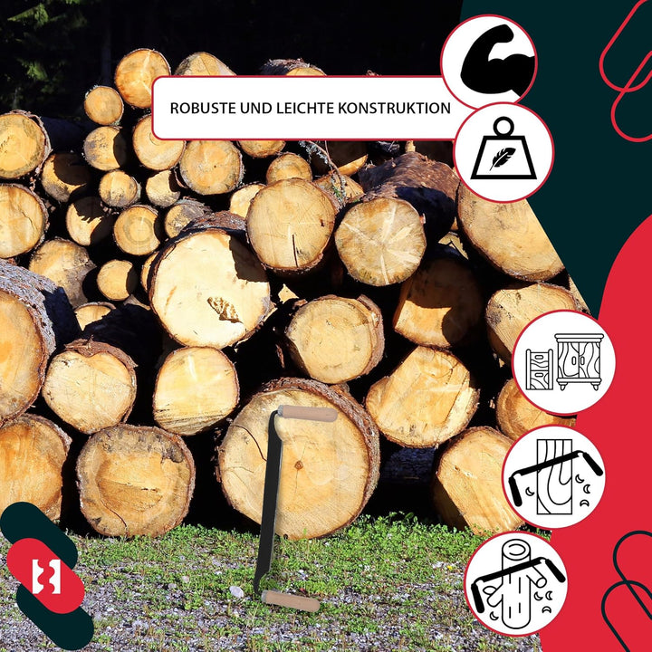 KOTARBAU® Zugmesser für Holz geschmiedet 280 mm Baumschäler Ziehmesser für Holz Rindenschäler Wagner