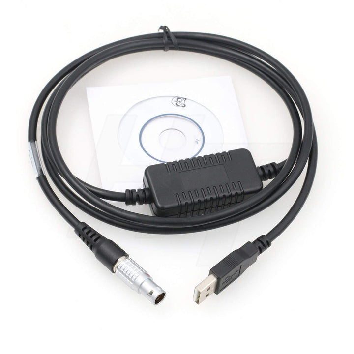 HangTon GEV218 USB-Datenkabel auf 8-polig für Leica Total Station TS30 TM30 GS15 CS10 auf PC Compute