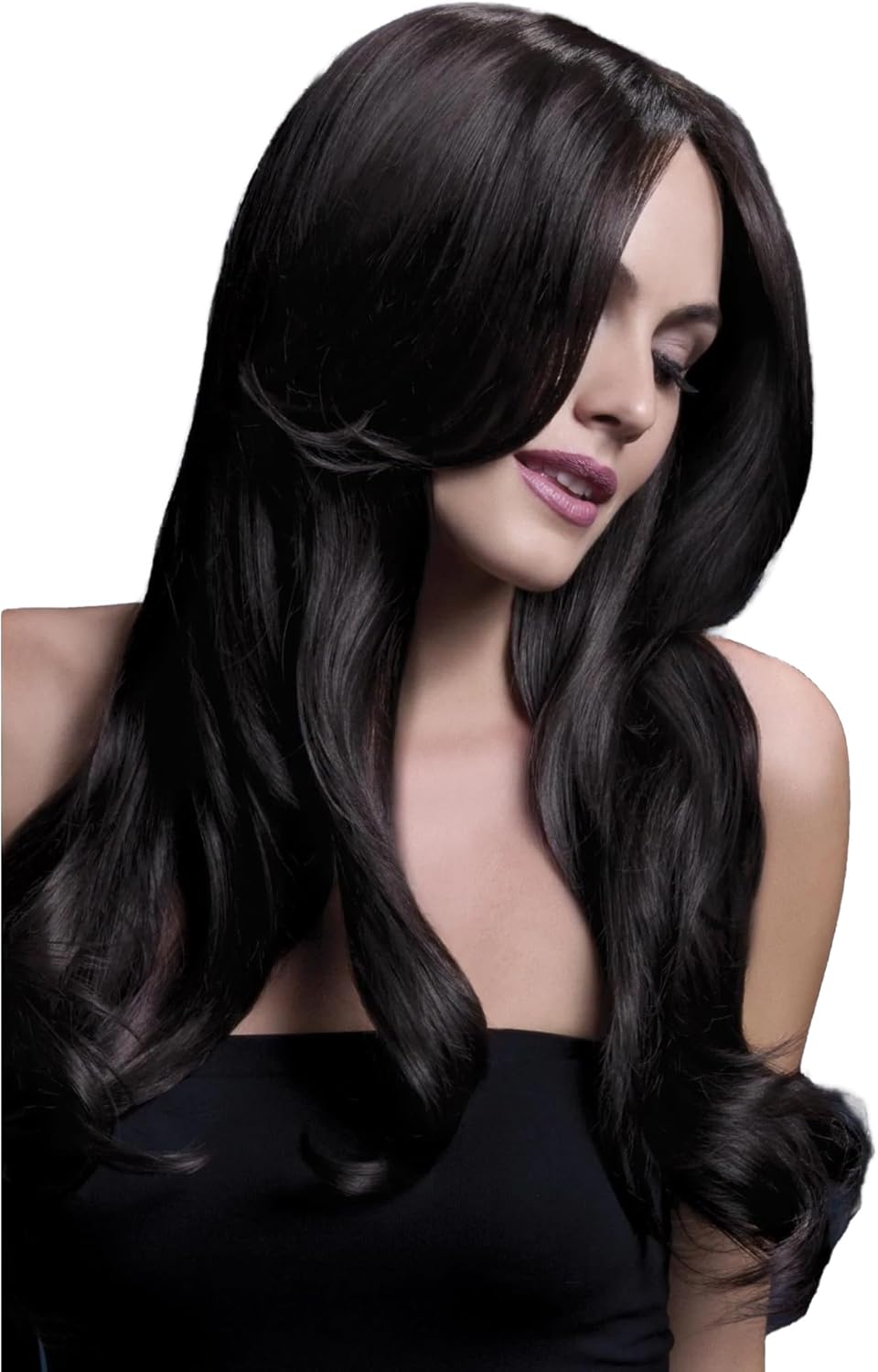 Fever Khloe Wig, Pastel Ombre, Long Wave with Centre Parting, 26inch/66cm Rainbow, Rainbow