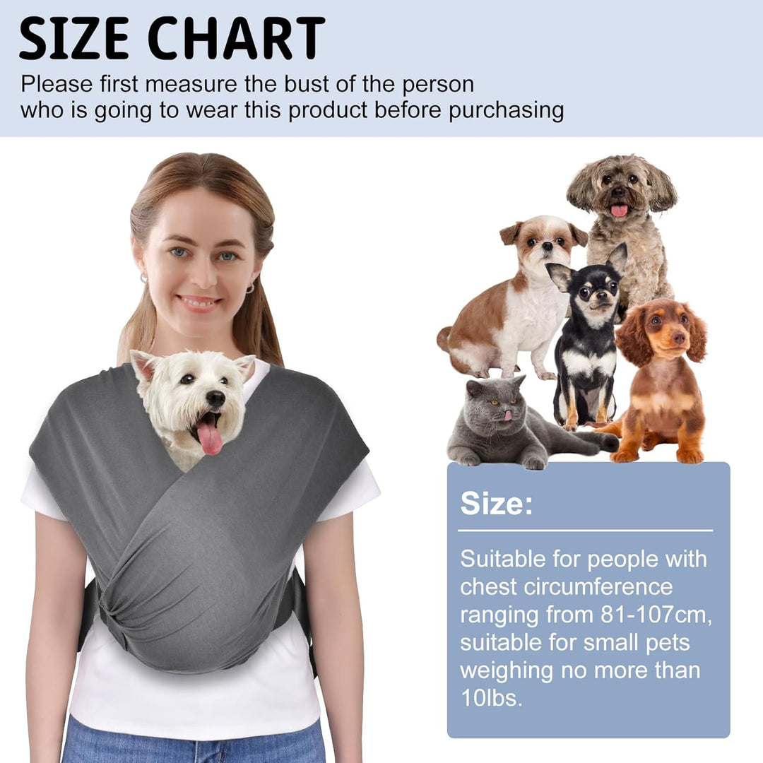 CUBY Hundetragetasche, Eingewickelt Hunde Tragetasche Nach vorne Gerichteter Rucksackträger Schulter