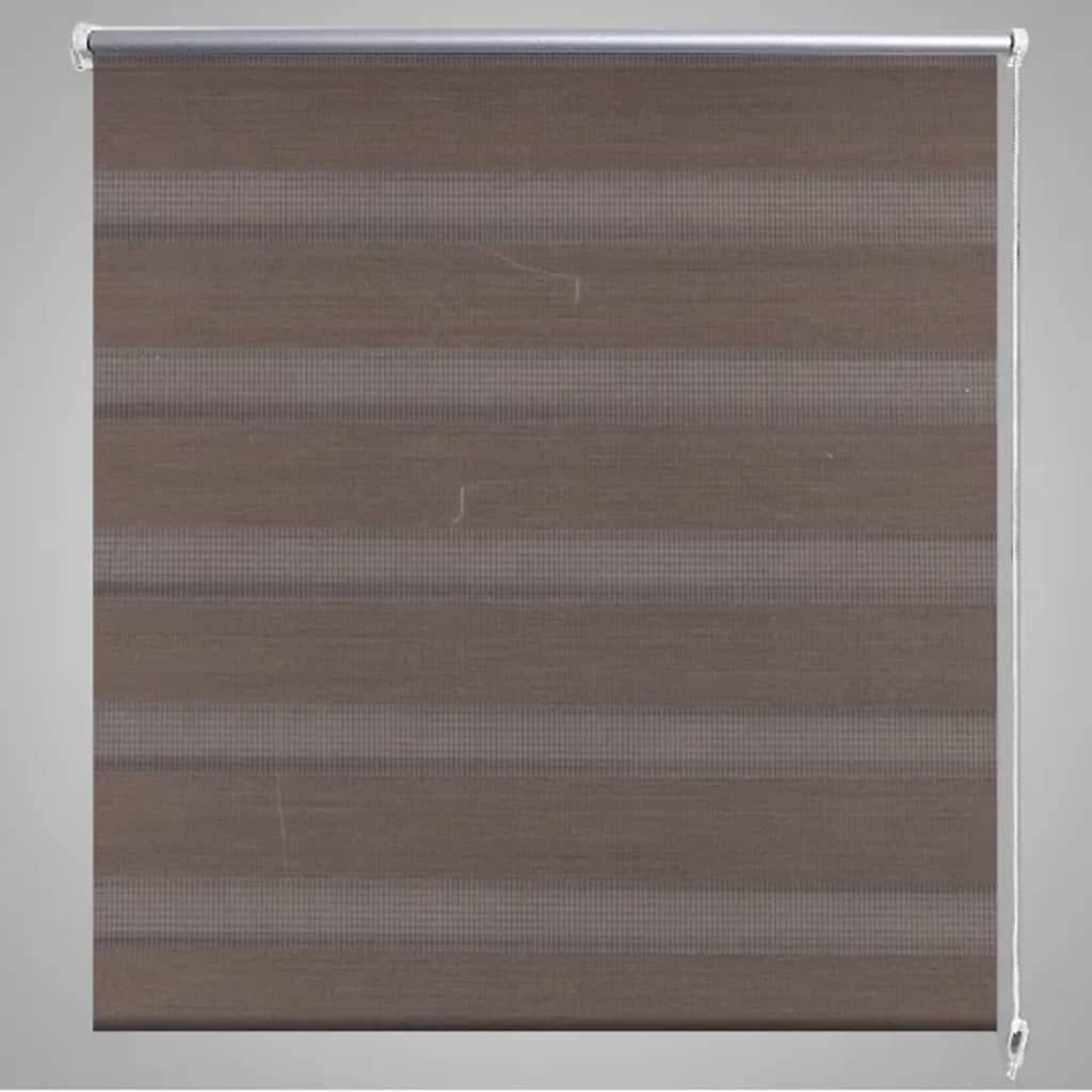 WIFESE Doppelrollo Seitenzug Duo Rollo 120x175 cm brau Verdunkelungsrollo Fenster Rollos FĂŒR Innen R
