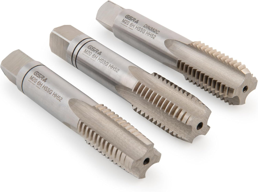 PROFI Gewindebohrer M36 Handgewindebohrer Satz HSSG 3 teilig | Gewindebohrer | Gewindeschneider Set