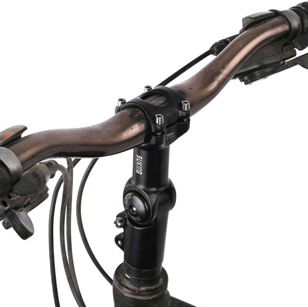 BESNIN Fahrrad Vorbau,Radfahren MTB Vorbau 0-90° 31.8MM OR 25.4MM 60/93/100mm Mountainbike Lenker Vo