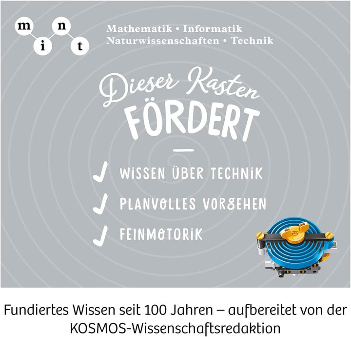 Kosmos 620783 Mechanical Power, Entdecke spielerisch Mechanik, Bausatz mit Spiral-Motor für Rennaut