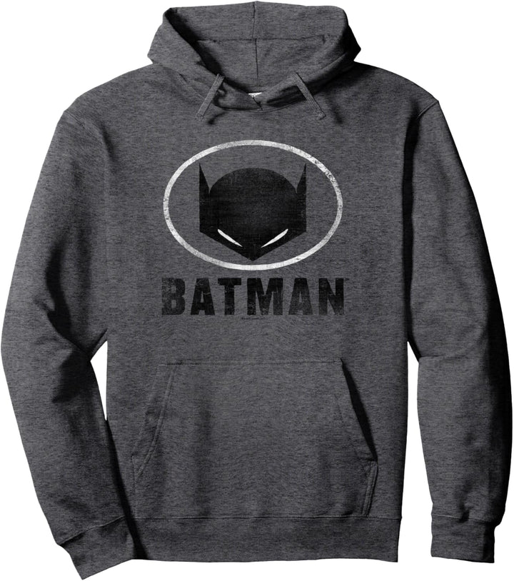 Batman Mask in Oval Pullover Hoodie