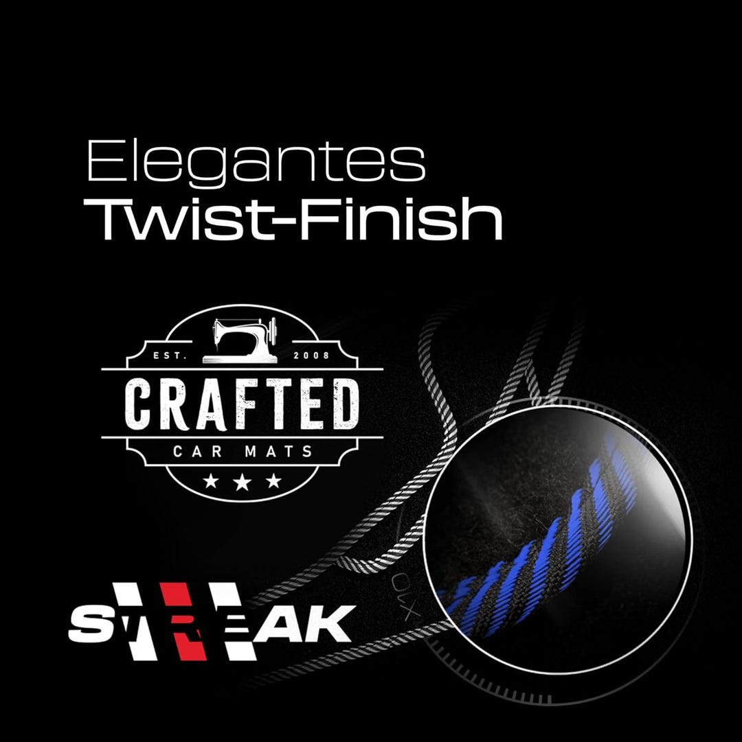 Velours Standard fussmatten Auto kompatibel mit Audi A3 8L 1996-2003 - Standard, Gewebt, Blau fussma