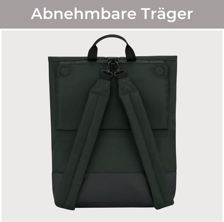 LARKSON Fahrradtaschen für Gepäckträger Damen & Herren Dunkelgrün - Tammo Bike - 2 in 1 Fahrrad Tasc
