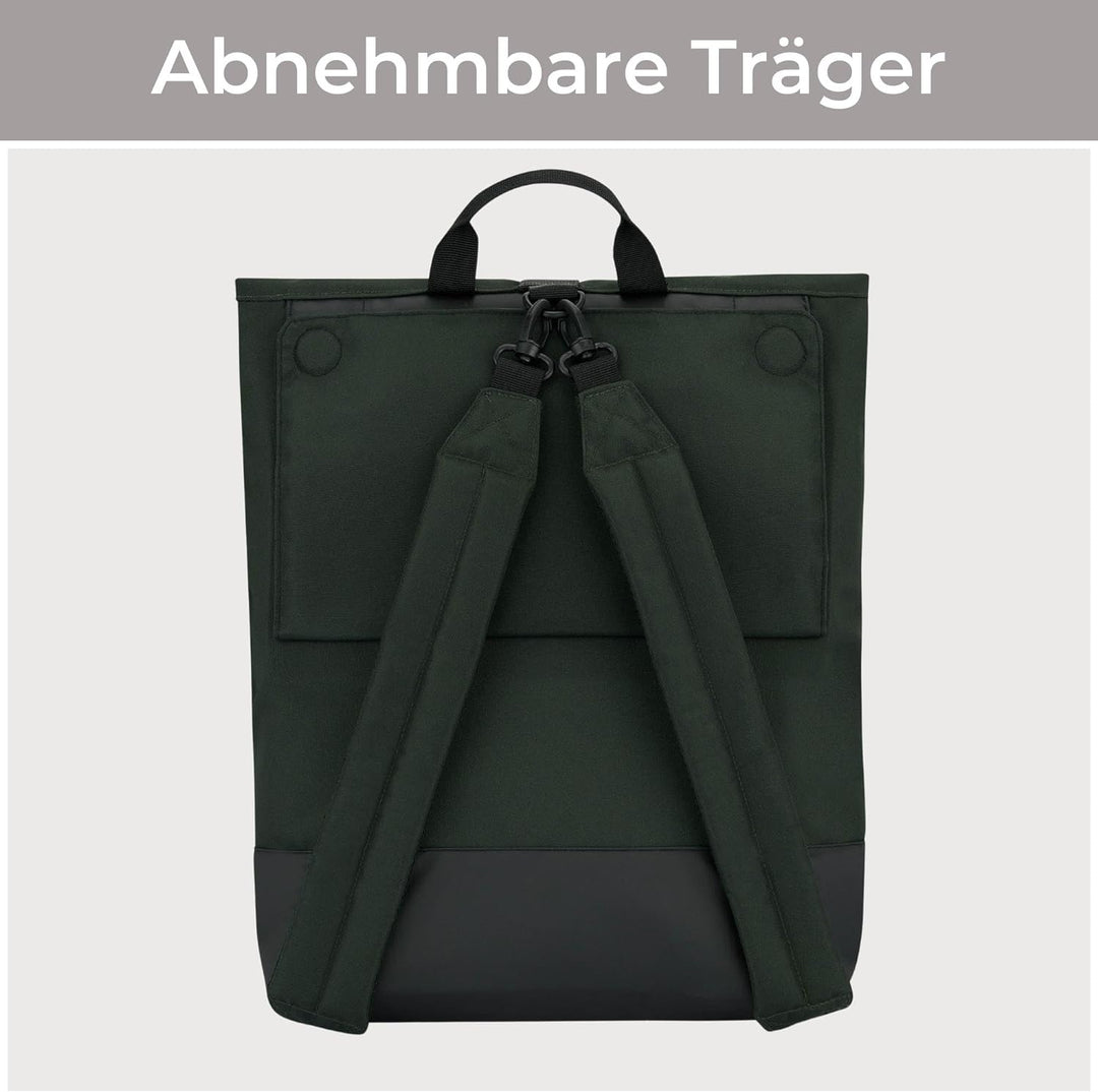 LARKSON Fahrradtaschen für Gepäckträger Damen & Herren Dunkelgrün - Tammo Bike - 2 in 1 Fahrrad Tasc
