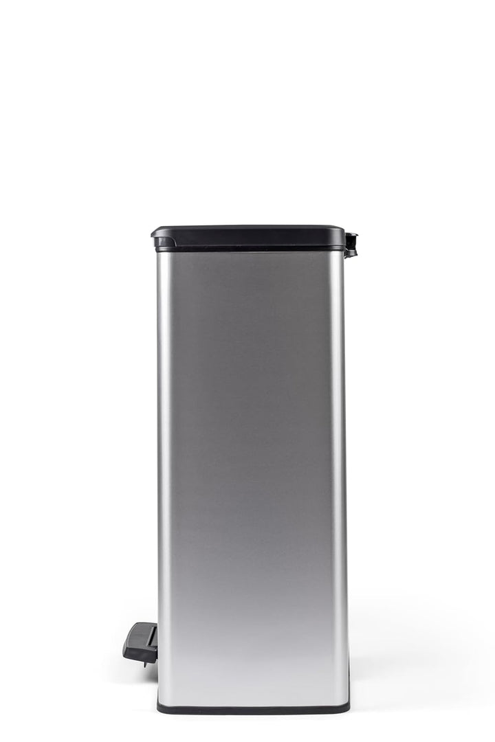 CURVER DECO DUO BIN Mülleimer, Kunststoff, Silber metallic, 2 x 26 L