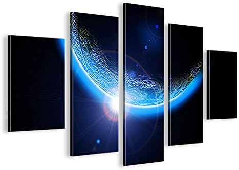 islandburner Bild Bilder auf Leinwand Blue Space MF XXL Poster Leinwandbild Wandbild Dekoartikel Woh