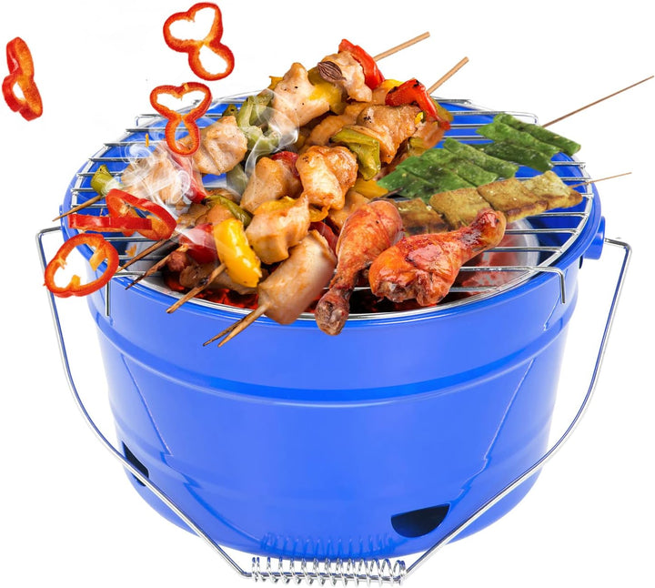Uten Grilleimer Feuerkorb Grill BBQ Holzkohlegrill Kleinen Grill Mini Grill Tragbar Picknickgrill fü