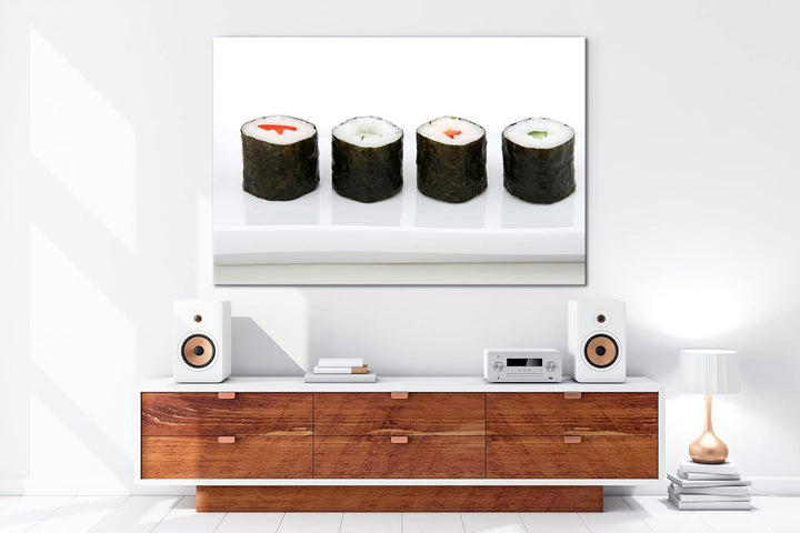 deyoli traditionell japanisches Sushi-Gericht Format: 120x80 als Leinwandbild, Motiv fertig gerahmt