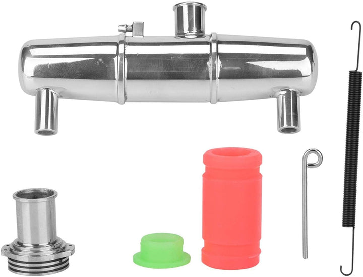 RC-Auspuffrohr, Upgrade-Aluminiumlegierung-Doppelauspuff-Verbindungsrohr für HPI Savage 4,6/5,9 1/8