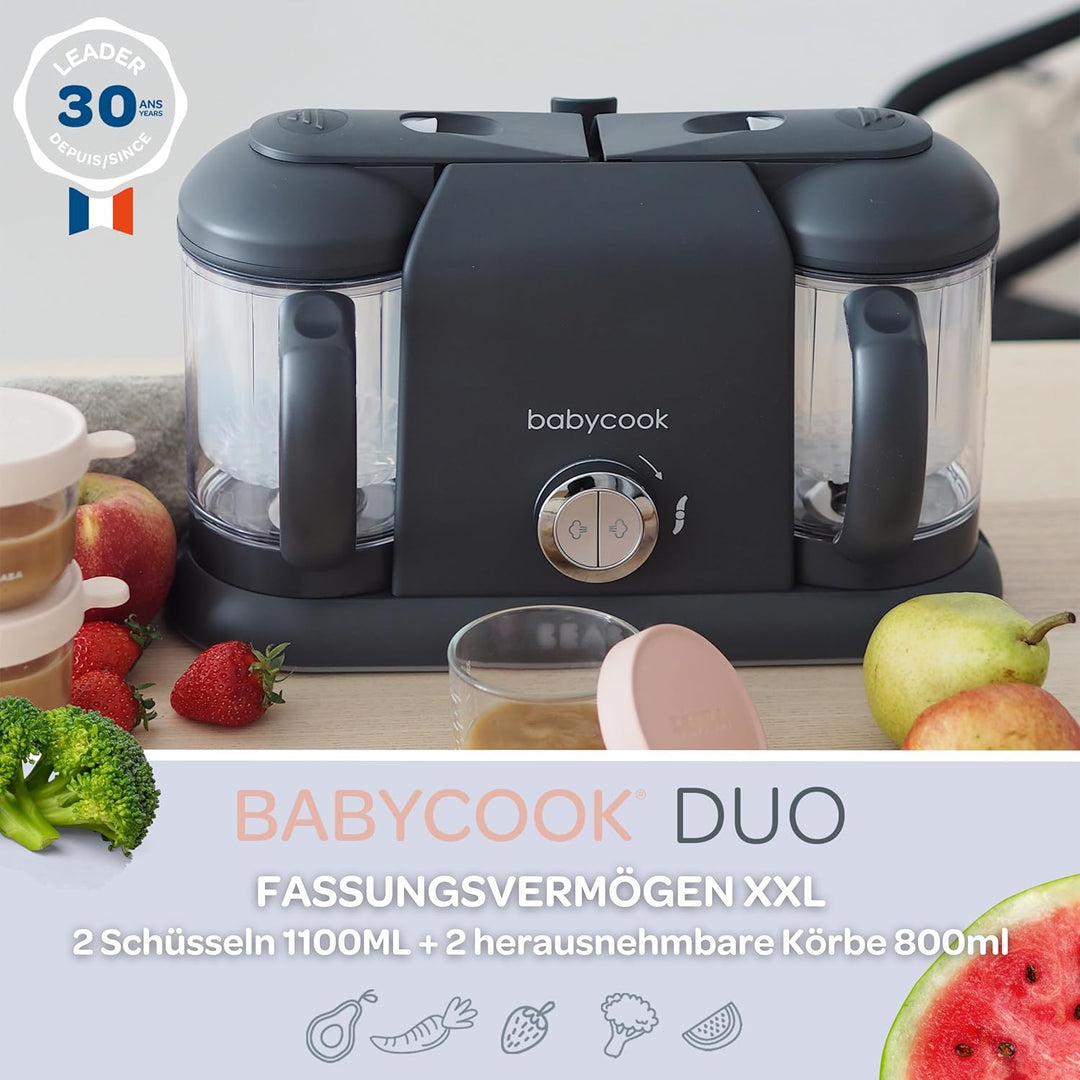 Béaba Babycook Duo Küchenmaschine 4 in 1 Mixer Schnelldampf 15 min Diversifizierung Lebensmittel Kle