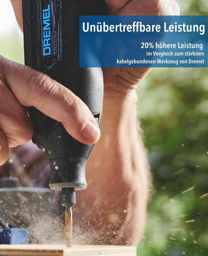 Dremel 8260 Akku-Rotationswerkzeug mit bürstenlosem Motor und 12V 3Ah Lithium-Ionen-Akku, Akku-Multi