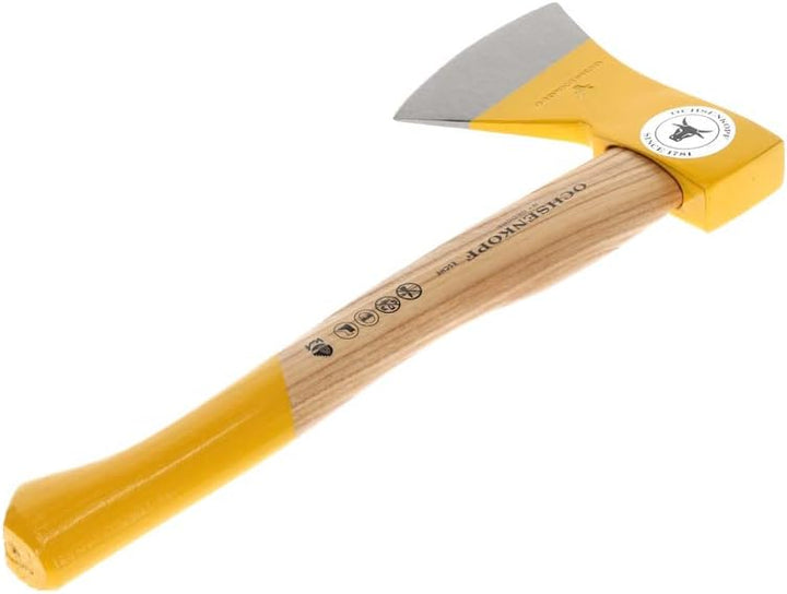 Ochsenkopf Forstbeil, Polierte Schneide, Robustes Eschenholz, 38 cm, 1,1 kg 800 g