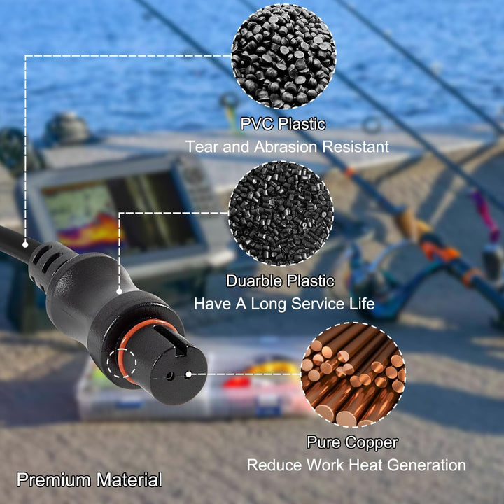 CTcar 000-14172-001 HOOK²/Reveal/Cruise Stromkabel für 5, 7, 9 und 12 Zoll elektrische Bootsgeräte G