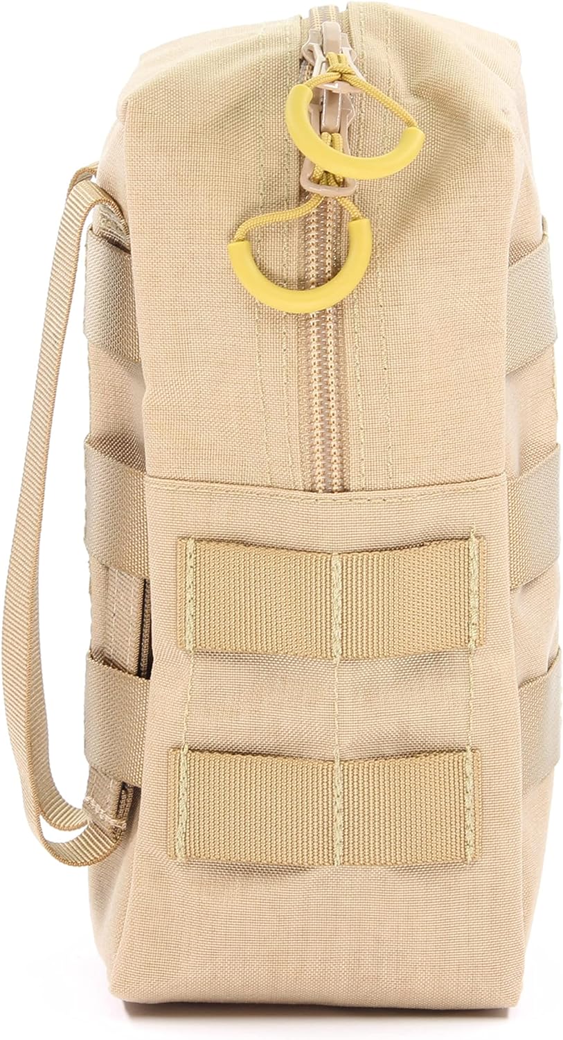 Zentauron Reissverschlusstasche Small mit MOLLE-System I BW-Tasche, Rucksack Zusatztasche aus Cordur