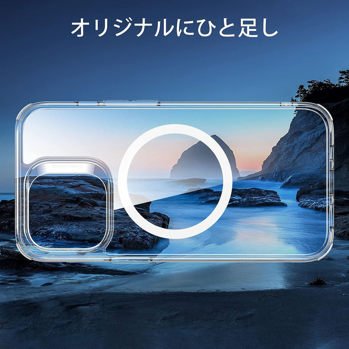ESR für iPhone 13 Pro Hülle, Kompatibel mit MagSafe HaloLock, Hybrid Magnetisches Kabelloses Laden,