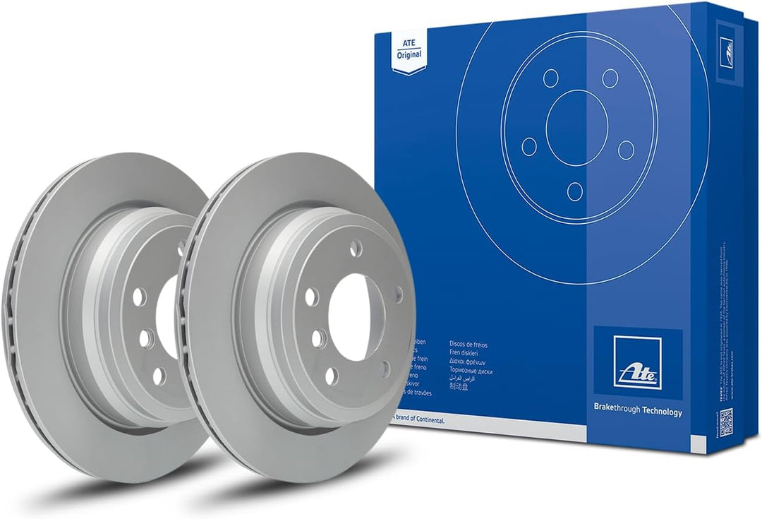 ATE Original Bremsscheibe - 2 Bremsscheiben - 24.0120-0204.1 - ECE-R90 Strassenzulassung