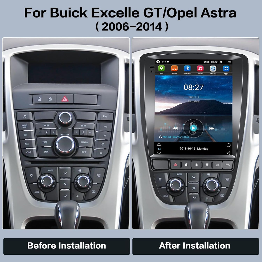 Hikity 2+64G Android 13 Autoradio für Buick Excelle GT/Opel Astra 2006-2014 Radio mit Navi Bluetooth