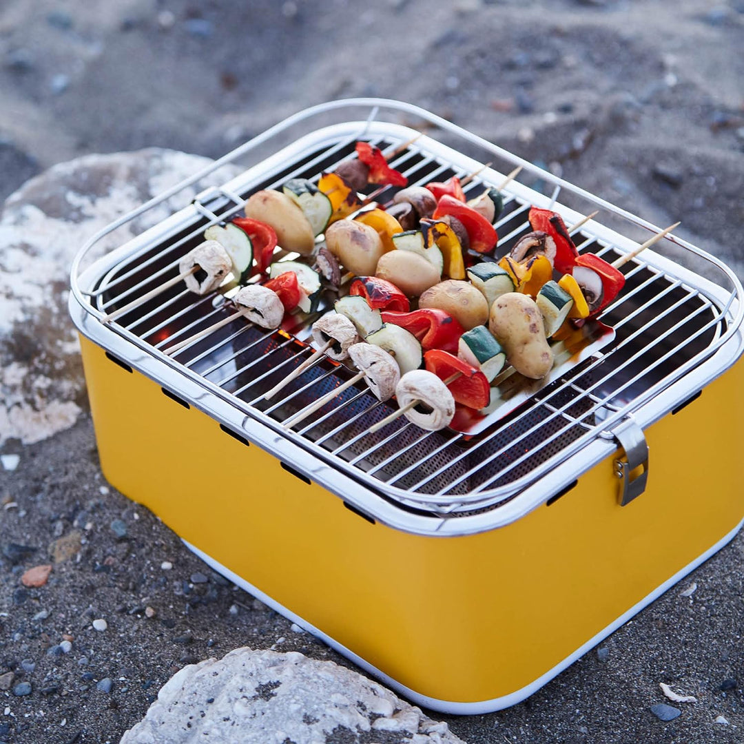 Barbecook Rauchfreier Holzkohlegrill Tischgrill mit Tragetasche geeignet für Balkon als Outdoor Camp