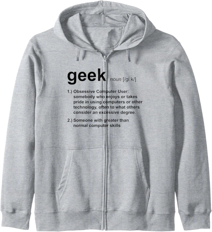 Geek Definition IT Administrator Software Entwickler Kapuzenjacke