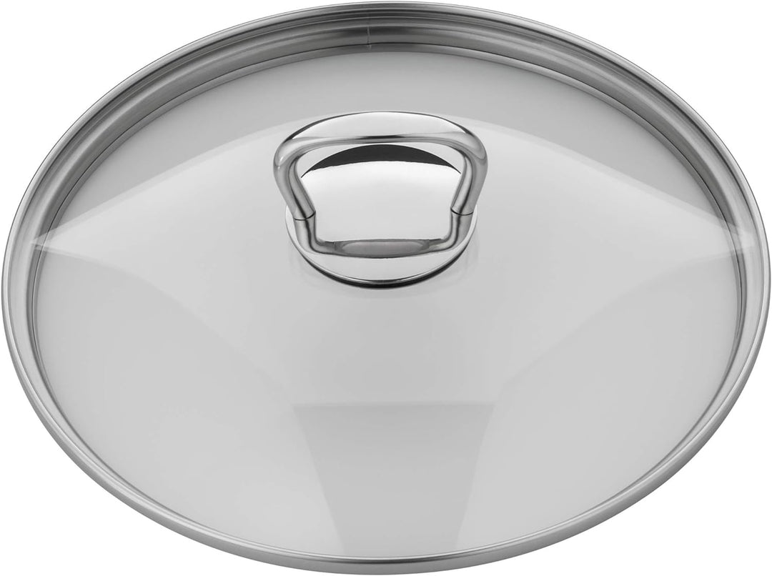 WMF Pfannen- Topfdeckel 20 cm, Glasdeckel mit eckigem Metallgriff, Deckel für Töpfe & Pfannen, hitze
