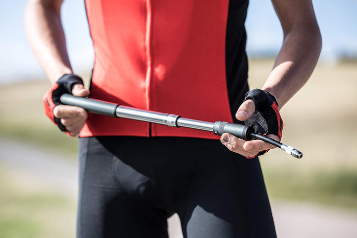 BBB Cycling Fahrradpumpe Samurai Mini-pumpe Für Fahrradreifen BMP-50, Grau, M