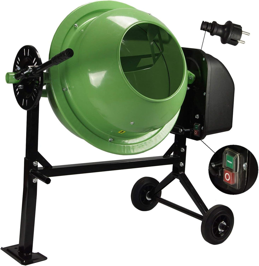 TrutzHolm® Betonmischer mit 70l Trommel leistungsstarker Elektromotor mit 275 Watt stabile Stahlkons