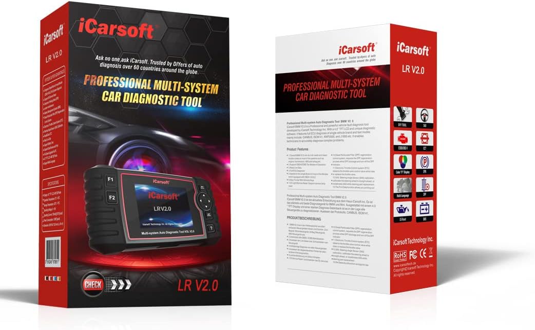 iCarsoft LR V2.0 for Landrover/Jaguar New Version Professional Diagnostic Tool Scanner oel Reset