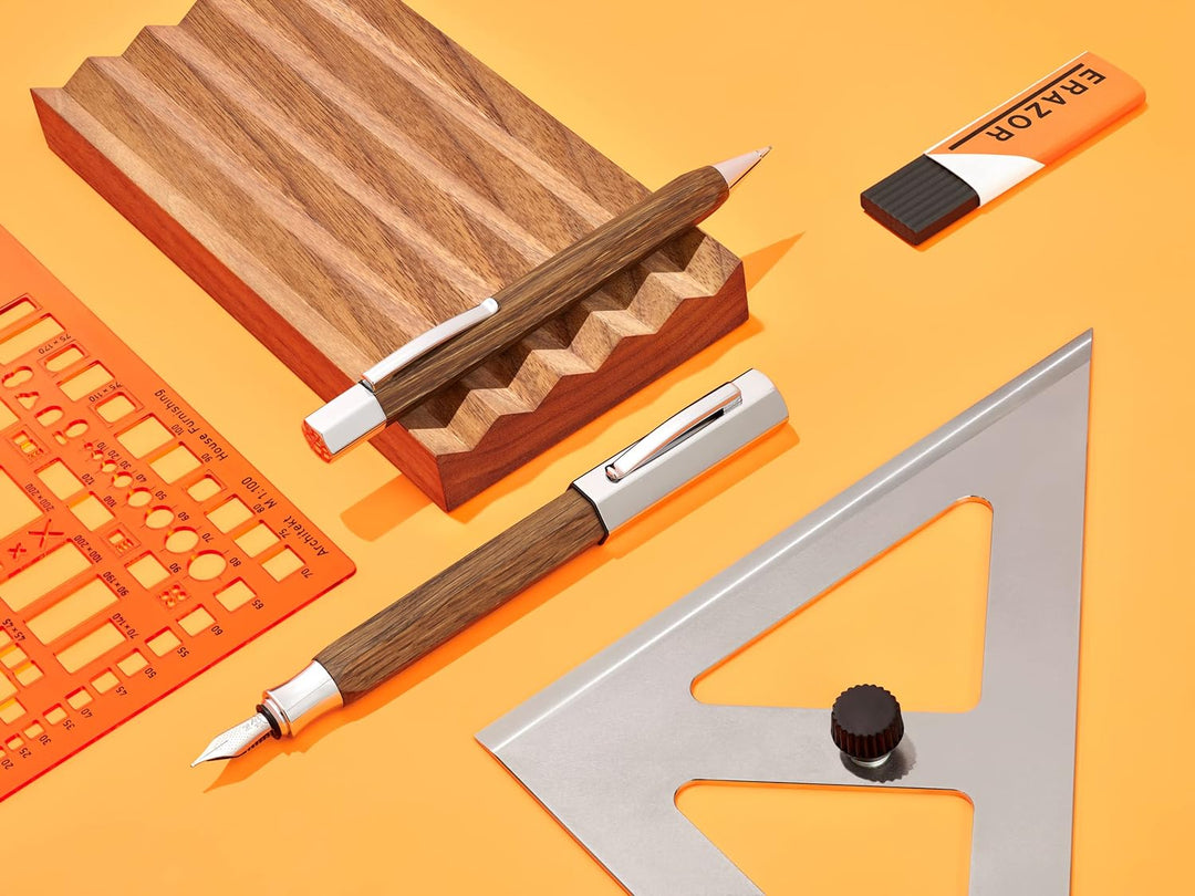 Faber-Castell 147580 - Füllfederhalter Ondoro Räuchereiche, Feder: M, Schaftfarbe: braun M Räucherei