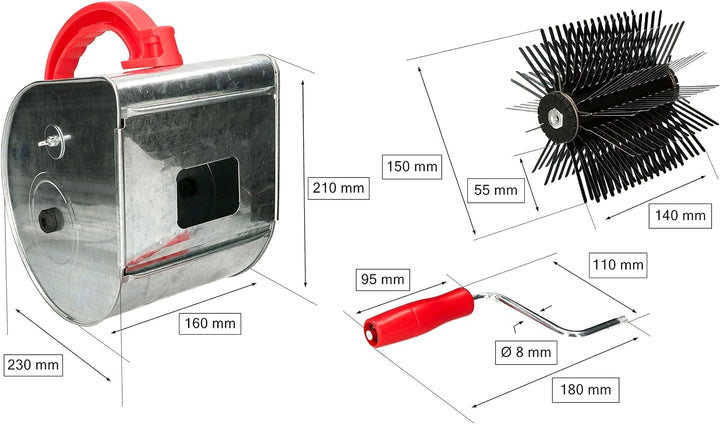 KOTARBAU® Manueller Putzwerfer zum Auftragen von Putz Putzmaschine mit Kurbelantrieb