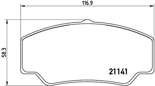 Brembo P 24 023 Bremsbelagsatz, Scheibenbremse - (4-teilig)