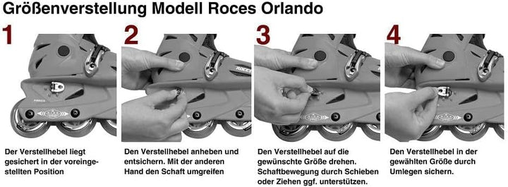 Roces Kinder Inline-skates Orlando 3 36-40 black-pink, 36-40 black-pink